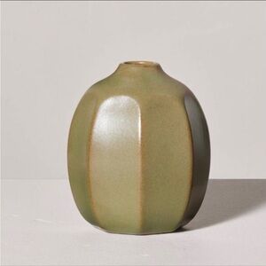 Hearth & Hand Magnolia Faceted
Ceramic Bud Vase Olive Green-2023 Release